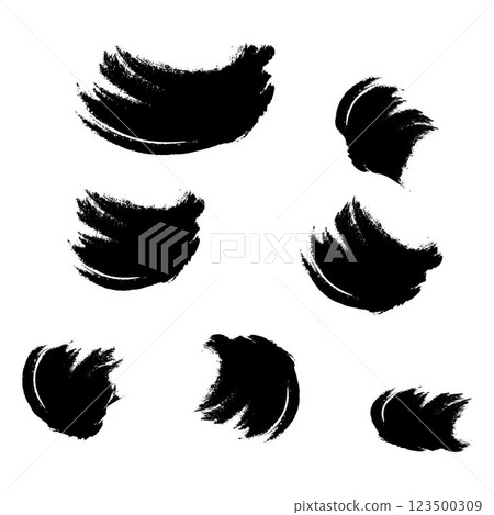 Design elements in grunge style. Brush strokes. Patterns of brush strokes. Set of vector brushes. Eps 10 Design elements in grunge style. Brush strokes. Patterns of brush strokes. Set of vector brushes. Eps 10 123500309