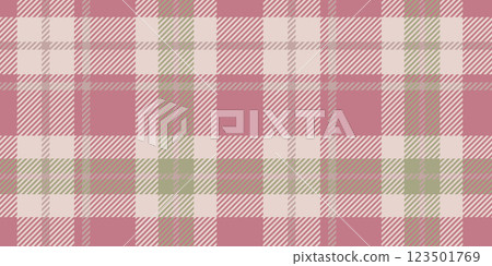 Seamless plaid pattern in muted beige, light pink, and olive green, with a traditional tartan look Seamless plaid pattern in muted beige, light pink, and olive green, with a traditional tartan look 123501769