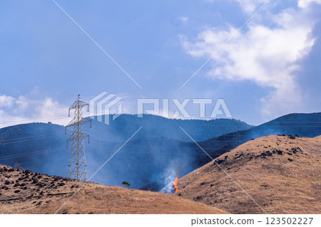 閃耀春光的觀光休憩勝地:近距離觀賞阿蘇(俵山)火燒場 閃耀春光的觀光休憩勝地:近距離觀賞阿蘇(俵山)火燒場 123502227