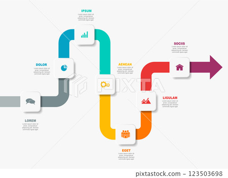 Infographic design template with place for your data. Vector illustration. Infographic design template with place for your data. Vector illustration. 123503698