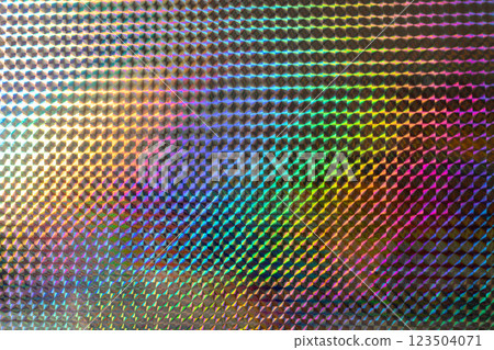 A vibrant, iridescent pattern of diamond shapes reflecting various colors, creating a mesmerizing visual effect reminiscent of art and design. A vibrant, iridescent pattern of diamond shapes reflecting various colors, creating a mesmerizing visual effect reminiscent of art and design. 123504071
