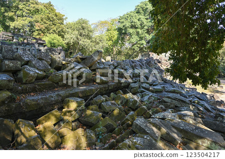 The mysterious temple sleeping in the jungle - Beng Mealea, Angkor Wat, Cambodia 123504217