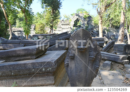 The mysterious temple sleeping in the jungle - Beng Mealea, Angkor Wat, Cambodia 123504269
