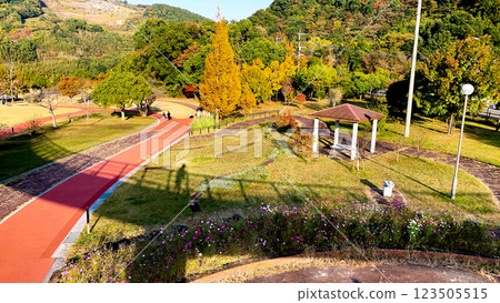 Prefectural Chikuho Green Park in Kitakyushu City 123505515