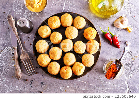 Fried falafel chicken balls with spice Fried falafel chicken balls with spice 123505640