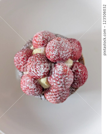 草莓塔、草莓甜點圖片素材的鳥瞰圖 草莓塔、草莓甜點圖片素材的鳥瞰圖 123506032