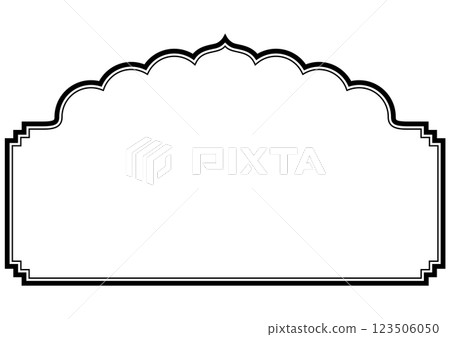 Asian style title frame. Vector data. 123506050