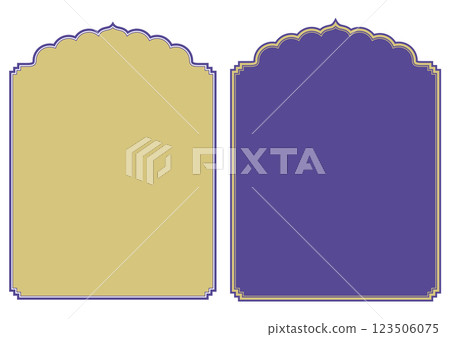 亞洲標題框架集。向量資料。 亞洲標題框架集。向量資料。 123506075