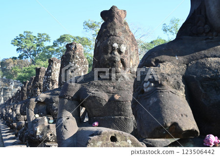 Angkor Thom South Gate, Angkor Ruins, Cambodia 123506442