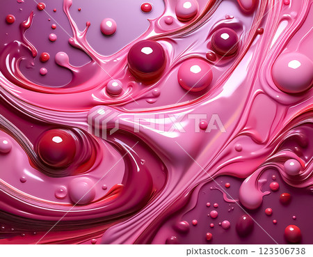 Colorful paint abstract image material Red Wine red 123506738