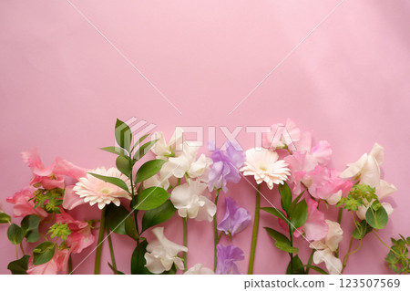 Colorful Spring Flower Background 123507569