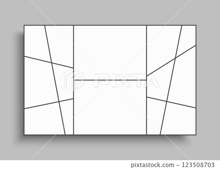 Template collage of 14 frames, images, photo Template collage of 14 frames, images, photo 123508703