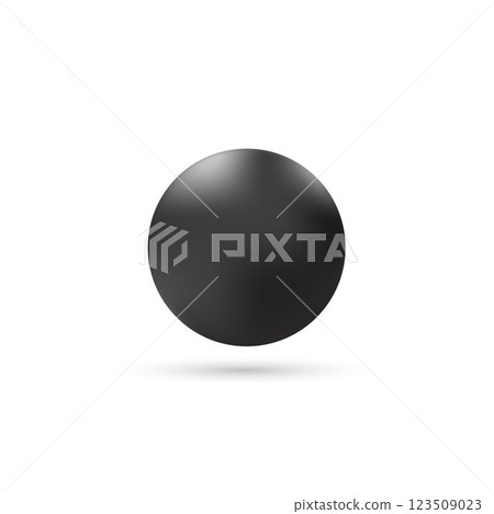 Black pearl with shadow. Symbol. Eps 10 Black pearl with shadow. Symbol. Eps 10 123509023