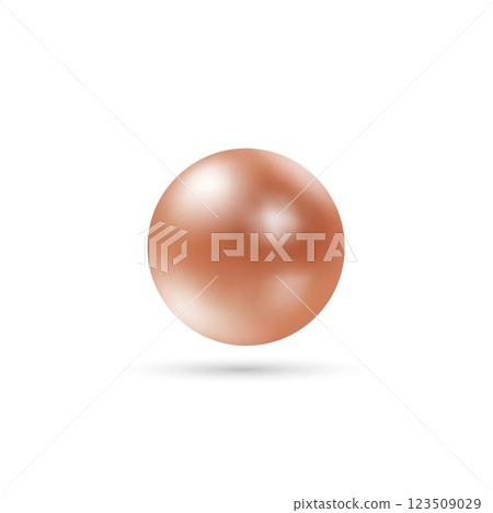 Abstract vector design element. Pearl with shadow. Eps 10 Abstract vector design element. Pearl with shadow. Eps 10 123509029