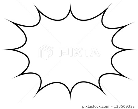 Simple speech bubble illustration on white background 123509352
