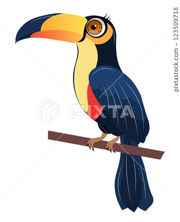 Cute zoo. Vector birds. Cute toucan. Vector animals collection. Children's flat vector illustrations. Cute zoo. Vector birds. Cute toucan. Vector animals collection. Children's flat vector illustrations. 123509718