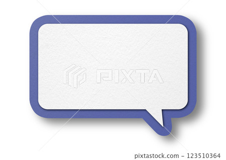 Purple paper speech bubbles separated on transparent background 123510364