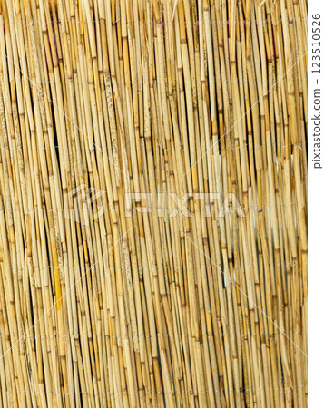 Yellow straw mat surface pattern background texture. Yellow straw mat surface pattern background texture. 123510526