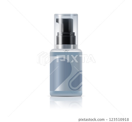 Moisturizer cosmetics tube 3d realistic package template. Skincare cosmetic tube 3d mockup, face cream beauty product package isolated vector mock up. Hygiene lotion bottle product design template 123510918