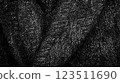 Macro Shot of Black and White Wool Herringbone 123511690