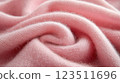 Soft Pink Wool Fabric with Plush Folds 123511696