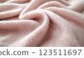 Soft Blush Pink Wool Fabric with Folds 123511697