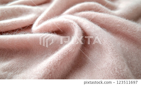 Soft Blush Pink Wool Fabric with Folds Soft Blush Pink Wool Fabric with Folds 123511697