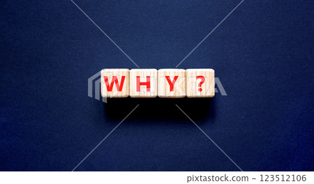 Why question symbol. Concept word Why question on beautiful wooden blocks. Beautiful black table black background. Business, lifestyle, support and why question concept. Copy space. Why question symbol. Concept word Why question on beautiful wooden blocks. Beautiful black table black background. Business, lifestyle, support and why question concept. Copy space. 123512106
