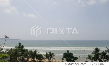 Beautiful view to the ocean, Weligama, Sri Lanka 123513020