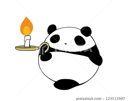 Candle Panda Candle Panda 123513997
