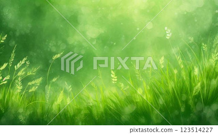 春季草原綠色背景 123514227