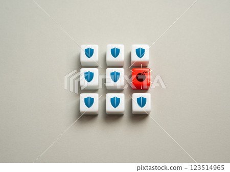 Vulnerability in protection. Cybersecurity threats, physical security breaches, and inadequate defense strategies. Vulnerability in protection. Cybersecurity threats, physical security breaches, and inadequate defense strategies. 123514965