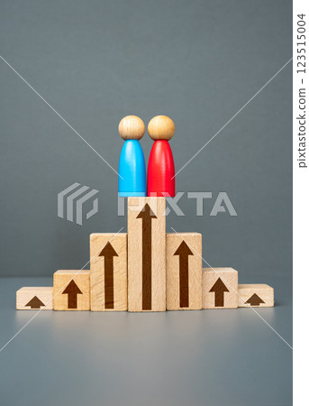 Two opponents meet at the top for the final test. The end of the game. Political struggle. Dual power. Influence, and dominance 123515004