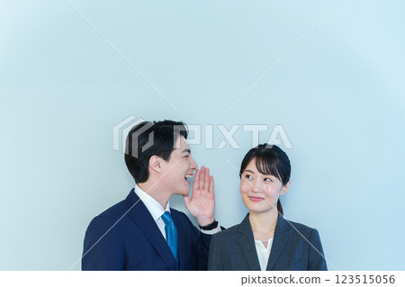 Business Person Confidential Conversation 123515056
