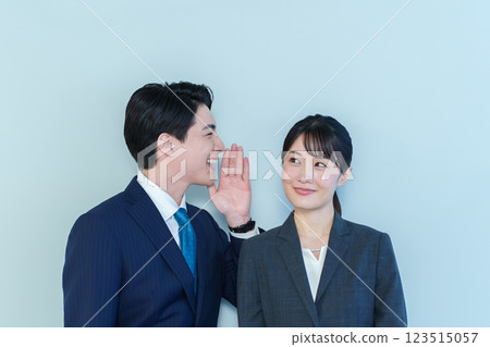 Business Person Confidential Conversation 123515057