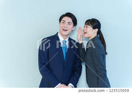 Business Person Confidential Conversation Business Person Confidential Conversation 123515059