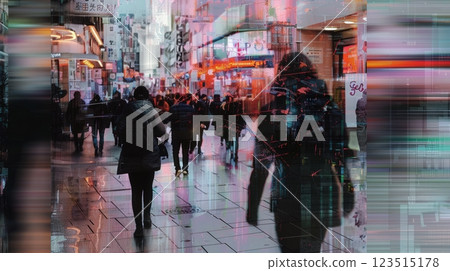 Ubiquitous Surveillance Glitch Imagery Background 123515178