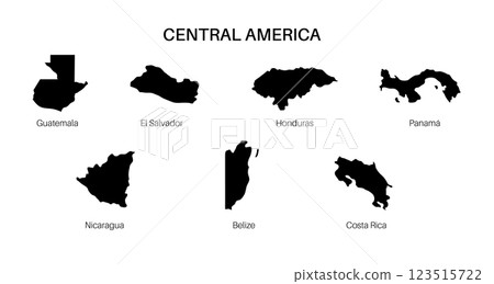 Central America countries 123515722