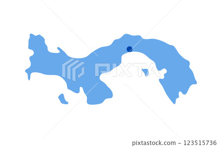 Panama country silhouette 123515736