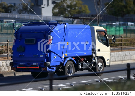 Garbage truck (garbage truck) image 123516234