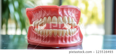 Educational model of human teeth 123516493
