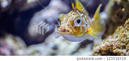 Vibrant fish in a colorful habitat Vibrant fish in a colorful habitat 123516510