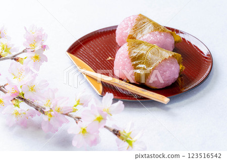 [春季食材] 櫻餅、關西櫻餅、道明寺 [食材] 123516542