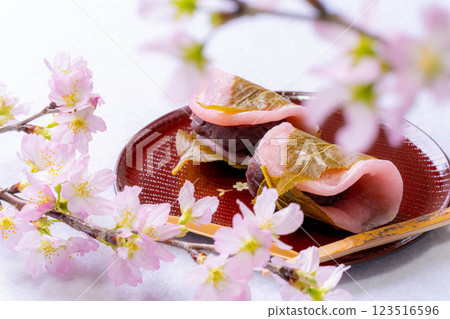 [春季食材] 櫻餅、關東風櫻餅 [食材] 123516596