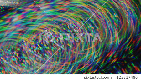 Confetti festive. Defocused circle. Purple yellow multicolor particles sparkling beam flickers moving on abstract blurred bokeh light background. Confetti festive. Defocused circle. Purple yellow multicolor particles sparkling beam flickers moving on abstract blurred bokeh light background. 123517486