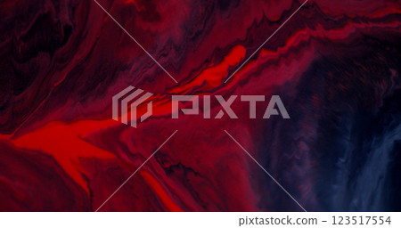 Bright marble. Colorful emulsion. Red gray black paint illuminated smooth lava stream spill hot dye blur fantasy abstract background. Bright marble. Colorful emulsion. Red gray black paint illuminated smooth lava stream spill hot dye blur fantasy abstract background. 123517554