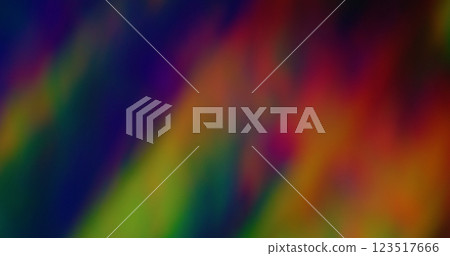 Blurred vibrant background. Color blend. Defocused leak green yellow rays rainbow flickers gradient holographic beam lens flare on abstract art light. Blurred vibrant background. Color blend. Defocused leak green yellow rays rainbow flickers gradient holographic beam lens flare on abstract art light. 123517666