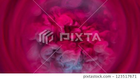Mist swirl. Shimmering dust. Pink purple gray cloud spiral boil fume. Mystic surface abstract background mix paint blur water circle lens. Mist swirl. Shimmering dust. Pink purple gray cloud spiral boil fume. Mystic surface abstract background mix paint blur water circle lens. 123517671