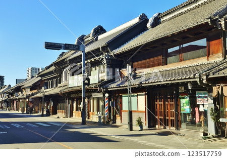 Morning in Kawagoe Warehouse Town 123517759