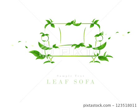 繪有綠葉的沙發 | 生態藝術系列 繪有綠葉的沙發 | 生態藝術系列 123518011